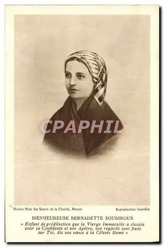Cartes postales La Bienheureuse Bernadette Soubirous Nevers