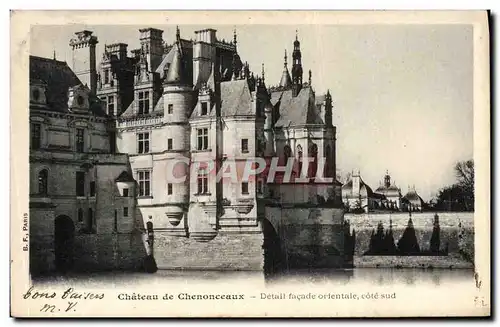 Ansichtskarte AK Chenonceaux Chateau de Detail Facade orientale