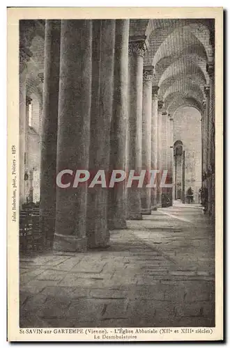 Cartes postales St Savin Sur Cartempe L&#39Eglise Abbatiale Le deambulatoire