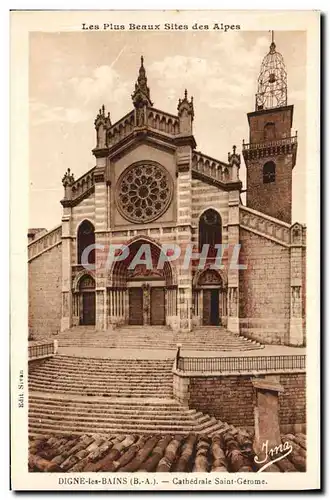 Cartes postales Digne les Bains Cathedrale Saint Gerome