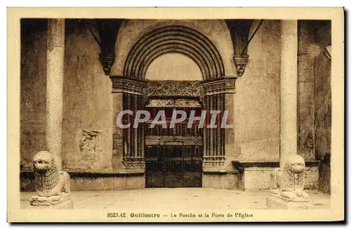 Cartes postales Guillestre Le Porche et la Porte de L'Eglise
