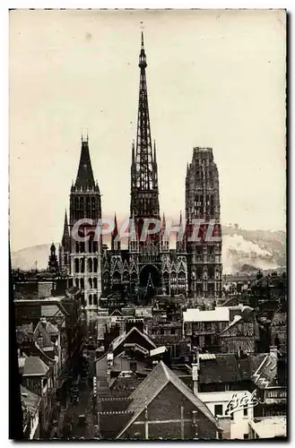 Moderne Karte Rouen La Cathedrale Notre Dame Notre Dame