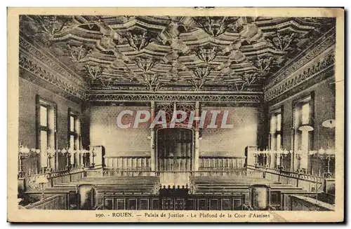 Cartes postales Rouen Palais de Justice Le Plafond le la Cour d&#39assises