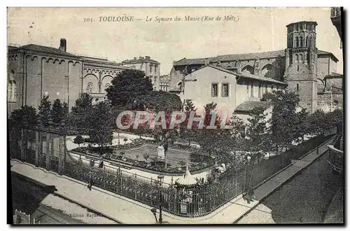 Cartes postales Toulouse Le Square du Musee Rue de Metz