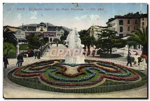 Cartes postales Nice Le Jardin Public La Poesie Pastorale