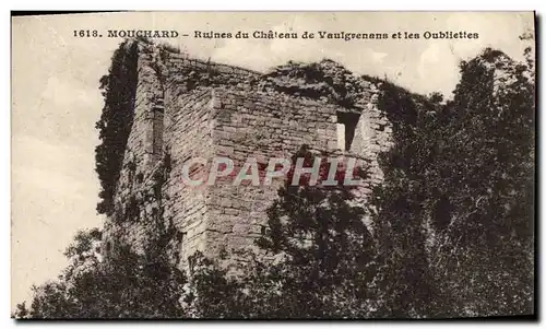 Ansichtskarte AK Mouchard Ruines Du Chateau de Vaulgrenans et les Oubliettes