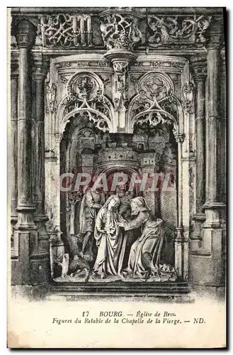 Ansichtskarte AK Bourg Eglise de Brou Figures Du Retable de la Chapelle de la Vierge