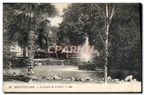 Cartes postales Montpellier Le Square de la Gare