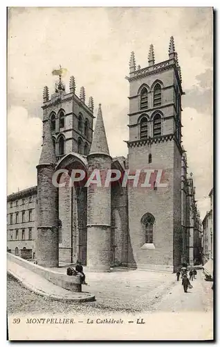 Cartes postales Montpellier La Cathedrale