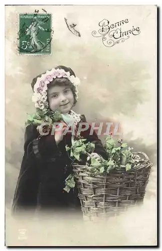 Cartes postales Fantaisie Bonne Annee Enfant