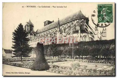 Ansichtskarte AK Bourges La Cathedrale Vue Laterale Sud