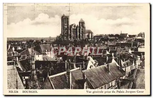 Cartes postales Bourges Vue Generale Prise du Palais Jacques Coeur