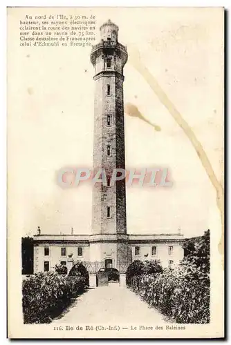 Cartes postales Ile de Re Le phare des baleines