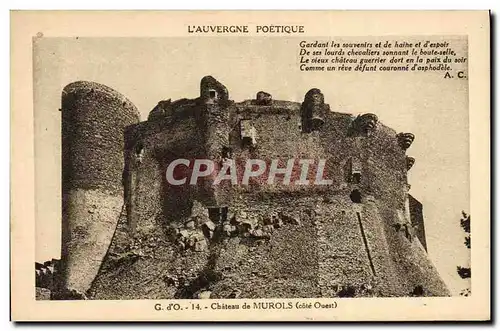 Cartes postales L&#39Auvergne Poetique Chateau de Murols