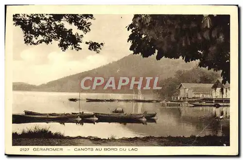 Ansichtskarte AK Gerardmer Canots Du Bord Du Lac