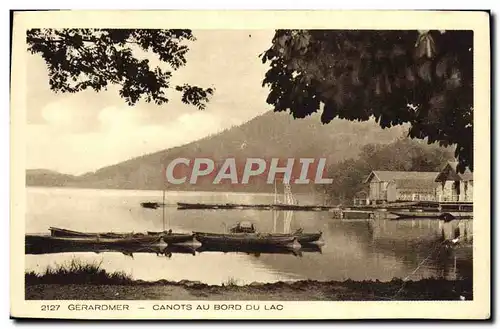 Cartes postales Gerardmer Canots Du Bord Du Lac