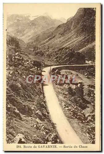 Cartes postales Route de Gavarnie Sortie du Chaos