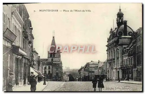Cartes postales Montdidier Place de l'Hotel de Ville