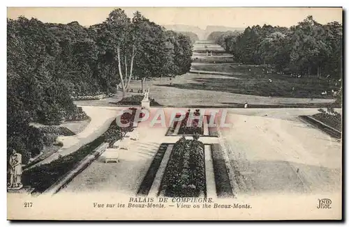 Cartes postales Balais De Compiegne Vue sur les Beaux Monts