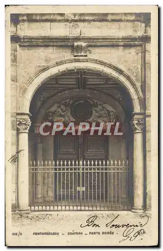 Cartes postales Fontainebleau Chateau Porte Doree