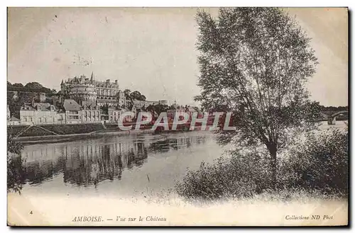 Cartes postales Amboise vue sur le Chateau