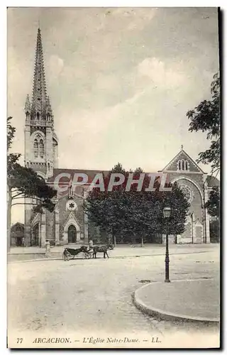 Cartes postales Arcachon L&#39Eglise Notre Dame