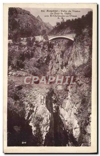 Ansichtskarte AK Dauphine Vallee du Veneon Le Pont du Diable Pres Saint christophe en Oisans