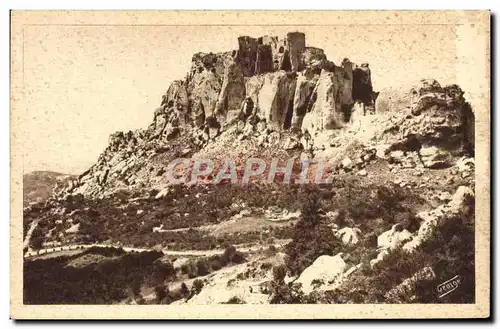Cartes postales Les Baux Cote oriental et nord des ruines du Chateau feodal