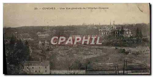 Cartes postales Conches Une Vue Generale de l&#39Hopital Hospice