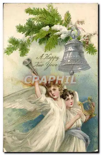 Cartes postales Fantaisie Enfants Anges Cloche