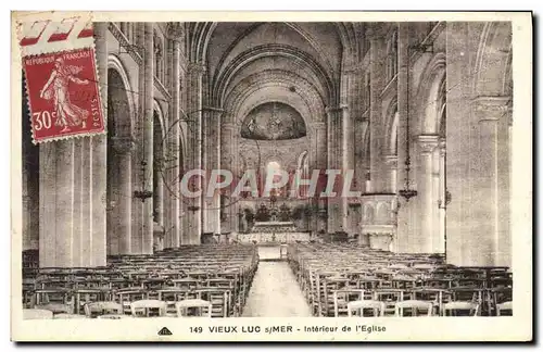 Cartes postales Vieux Luc Sur Mer Interieur De I&#39Eglise