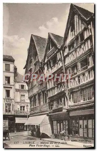 Cartes postales Lisieux Maisons Du 16eme Place Victor Hugo