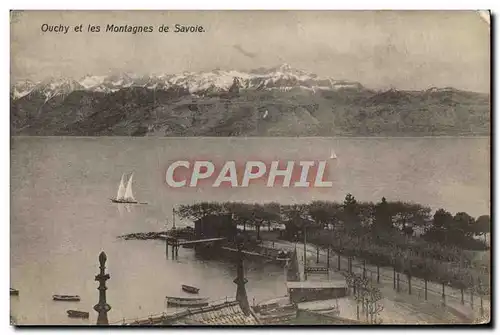 Cartes postales Ouchy Et Les Montagnes De Savoie