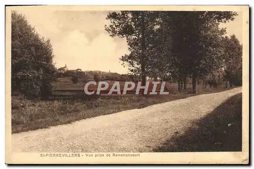 Cartes postales St Pierrevillers Vue Prise De Remenoncourt cachet Longuyon Entrepot Militaria