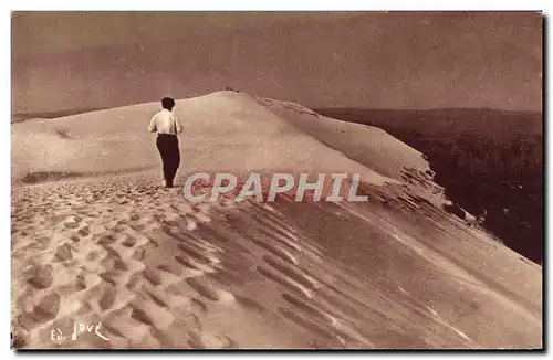 Ansichtskarte AK Le Pyla Bassin d&#39Arcachon Revenant de la grande dune du Pyla