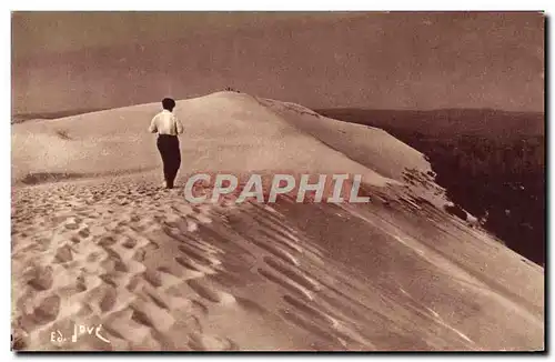 Cartes postales Le Pyla Bassin d'Arcachon Revenant de la grande dune du Pyla