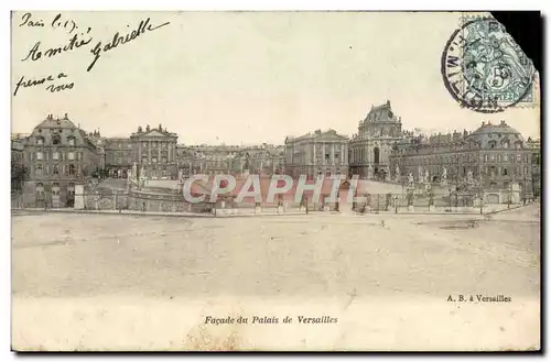 Cartes postales Facade Du Palais De Versailles