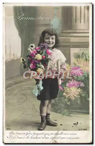 Cartes postales Fantaisie Enfant Bonne Annee