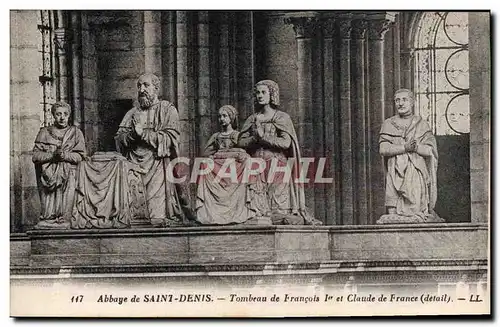 Ansichtskarte AK Abbaye De Saint Denis Tombeau de Francois 1er et Claude de France