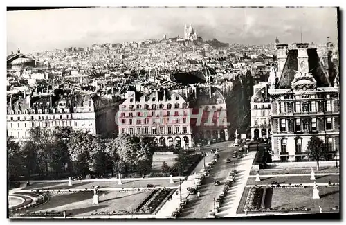 Cartes postales moderne Paris Vu D&#39En Haut Des Tuileries Au Sacre Coeur