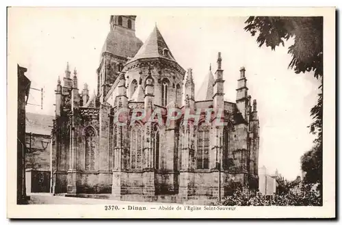 Cartes postales Dinan Abside De I&#39Eglise Saint Sauveur