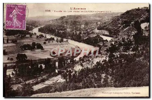 Cartes postales L&#39Aveyron Vallee Du Lot Prise De Capdenac Le Vieux