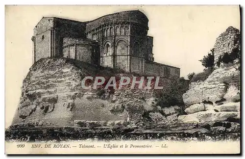 Cartes postales De Royan Talmont L&#39Eglise Et Le Promontoire