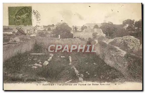 Ansichtskarte AK Saintes Vue Generale Des Ruines des bains romains