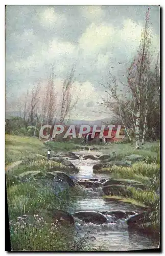 Cartes postales Fantaisie Cours d&#39eau