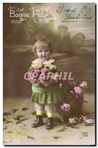 Cartes postales Fantaisie Enfant Bebe Bonne Fete