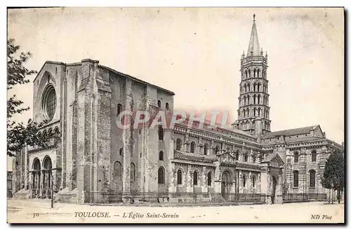 Cartes postales Toulouse L&#39Eglise Saint Sernin