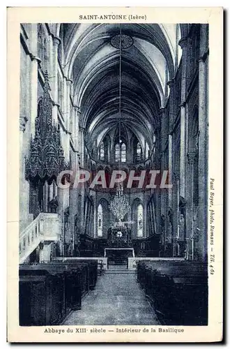 Cartes postales Saint Antoine Abbaye du XllI siecle Interieur de la Basilique