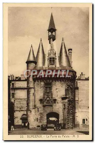 Cartes postales Bordeaux La Porte de Palais
