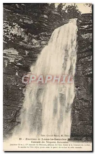 Cartes postales Environs de Lons le Saunier les Bains Cascade du Niagara Jurassien